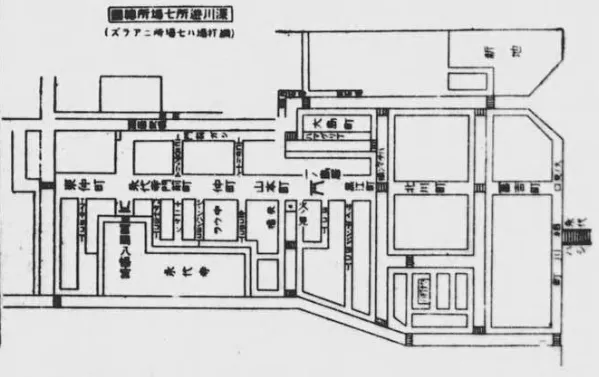 深川辰七場所の総図