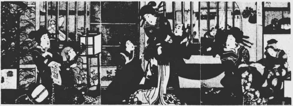 安政二年の仮宅に於ける吉原遊女